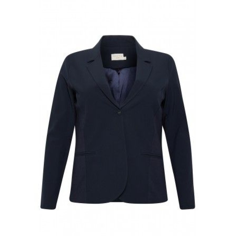 Overtoj Kaffe Curve | Kaffe Curve Kcjia Blazer - 10580023 Midnight Marine