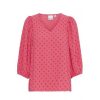 Overdele Ichi | Ichi Ihsabella Dr - Pink Bluse 20120900 Love Potion