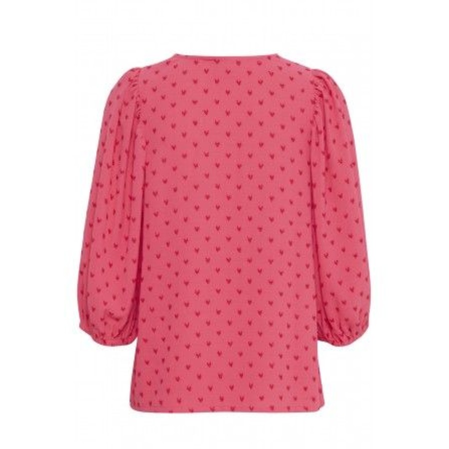 Overdele Ichi | Ichi Ihsabella Dr - Pink Bluse 20120900 Love Potion