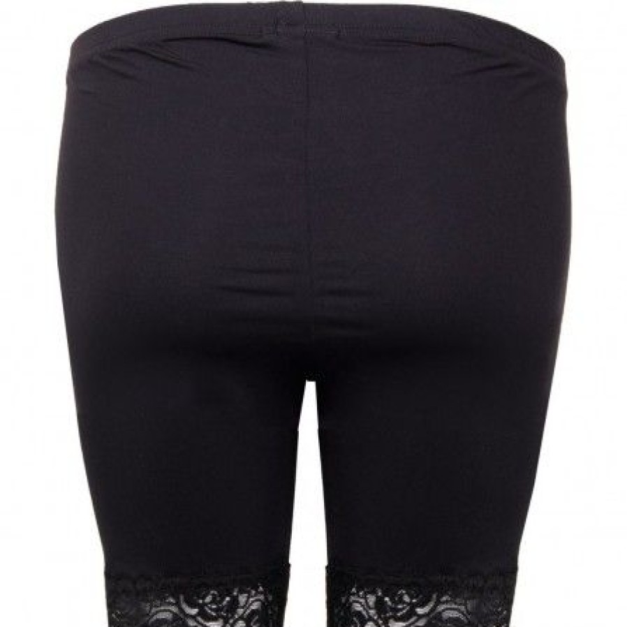 Underdele Gozzip | Gozzip Rosa Under Pants Med Lace - Cykelshorts G152631 Black