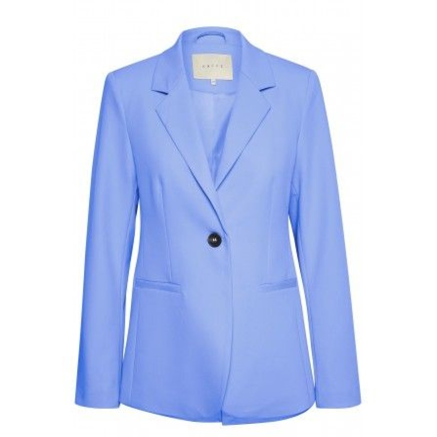 Overtoj Kaffe | Kaffe Kasakura Blazer - Lysebla Habitjakke 10506684 Ultramarine