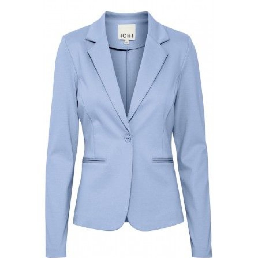 Overtoj Ichi | Ichi Ihkate Bl - Lysebla Blazer 20101801 Della Robbia Blue