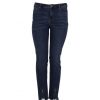 Underdele Zoey | Zoey Sonja Zipper Jeans - Bla Jeans Med Lynlas 222-9816 Dark Denim