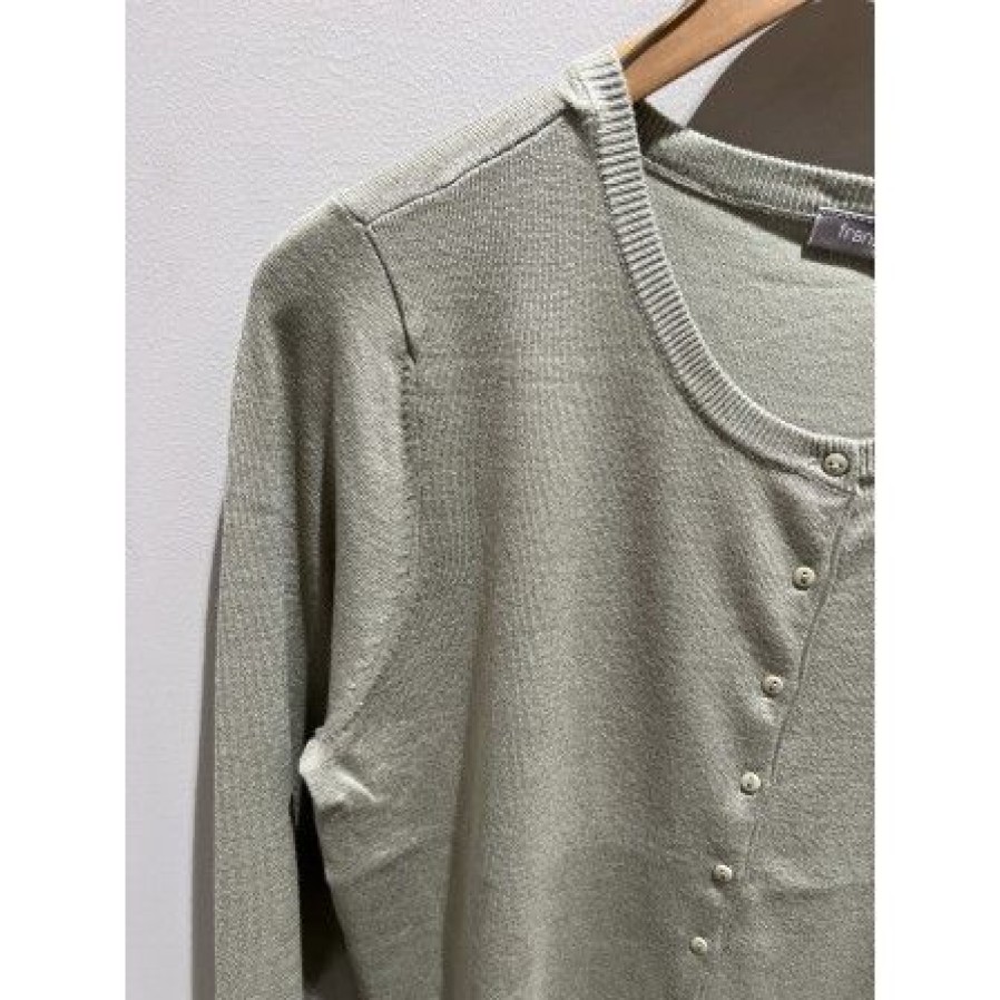 Overdele Fransa | Fransa Zubasic 60 Cardigan - Cardigan I Stovet Gron 20604187 Desert Sage