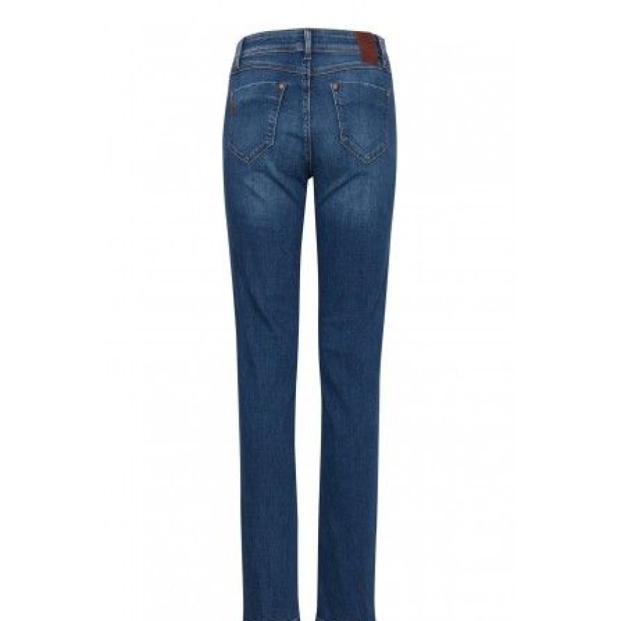 Underdele Pulz | Pzsandra Jeans Medium Straight - Jeans 50205860 Medium Blue