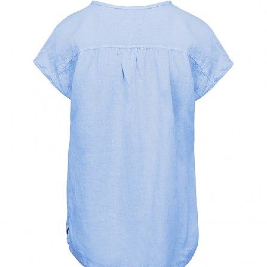 Overdele Luxzuz | Luxzuz Karlina Top - Lysebla Hor Top 7556-1018 Chambray Blue