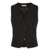 Overdele Marta du Chteau | Marta Mdc Vilde Vest - Sort Vest 81093 Black