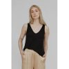 Overdele Basic Apparel | Basic Apparel Jo V Tank - Sort Tanktop Ba121-21 Black