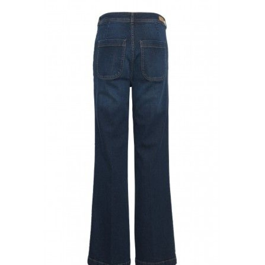 Underdele Fransa | Fransa Frbecca Hanna Je 2 - Bla Jeans Med Vidde 20613321 Dark Blue Denim