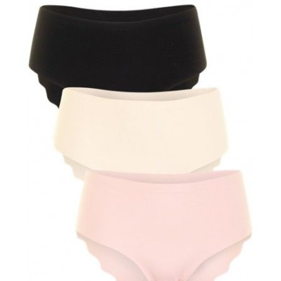 Lingeri/Nattoj Missya Bh & Trusser | Missya Seamless Tai 3 Pack - Off/Nude/Sort 13523 Multi Colour