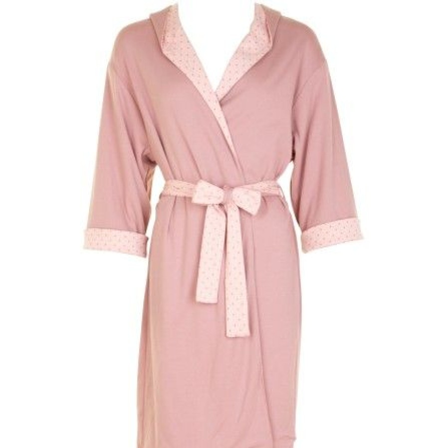 Lingeri/Nattoj Missya Morgenkaber | Missya Feline Double Side Robe - Morgenkabe 13516 Woodrose