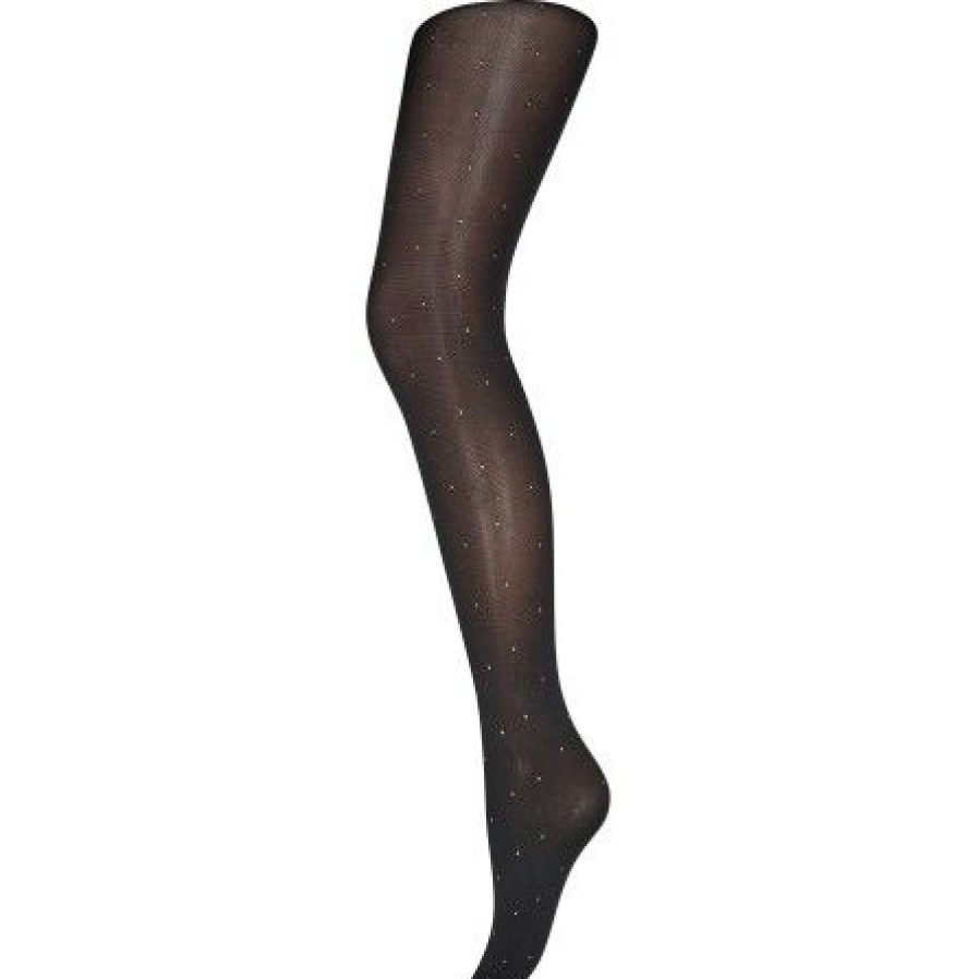 Accessories Decoy Strompebukser | Decoy Tights Small Lurex 40Den - Strompebuks Med Lurex 16027 Golden