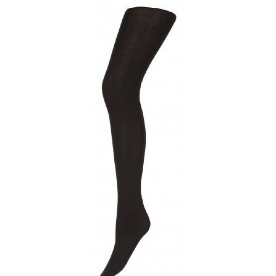 Accessories Decoy Strompebukser | Decoy Tights Merino Wool 100Den - Sort Uld Strompebuks 17681