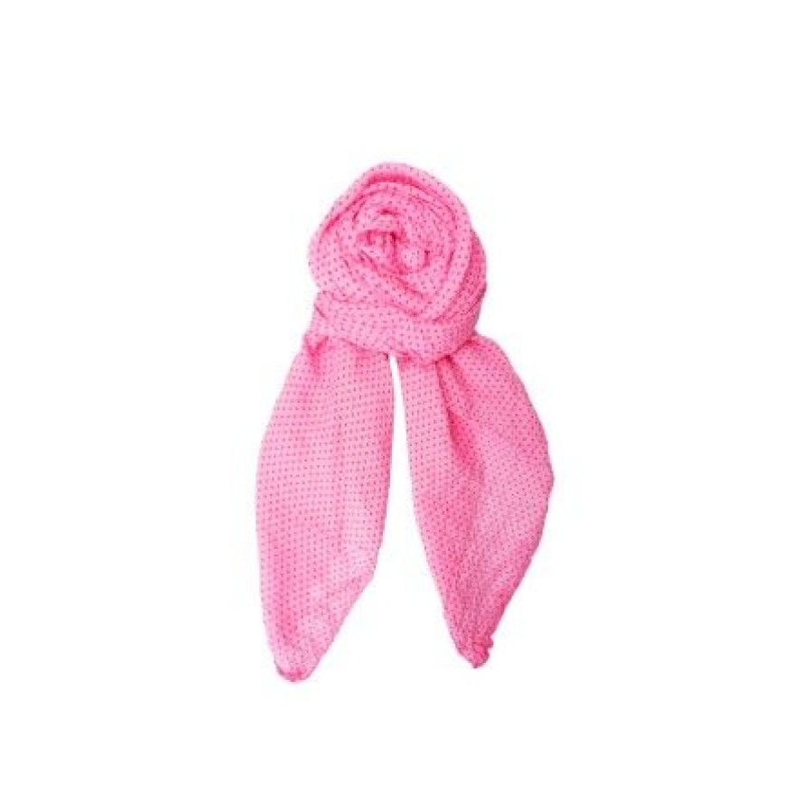 Accessories Black Colour | Black Colour Bcselvia Scarf - Prikket Torklaede 208336 Pink