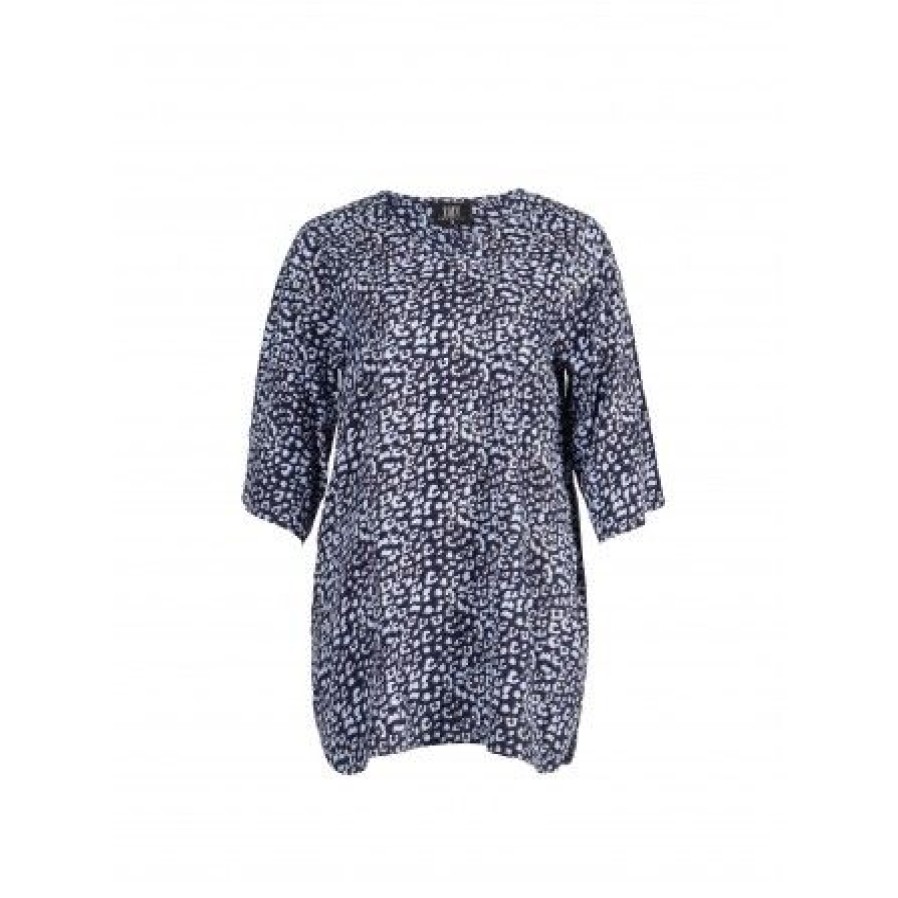 Kjoler Zoey | Zoey Kailee Tunic - Bla Leopard Tunika 232-5926 Navy Mix