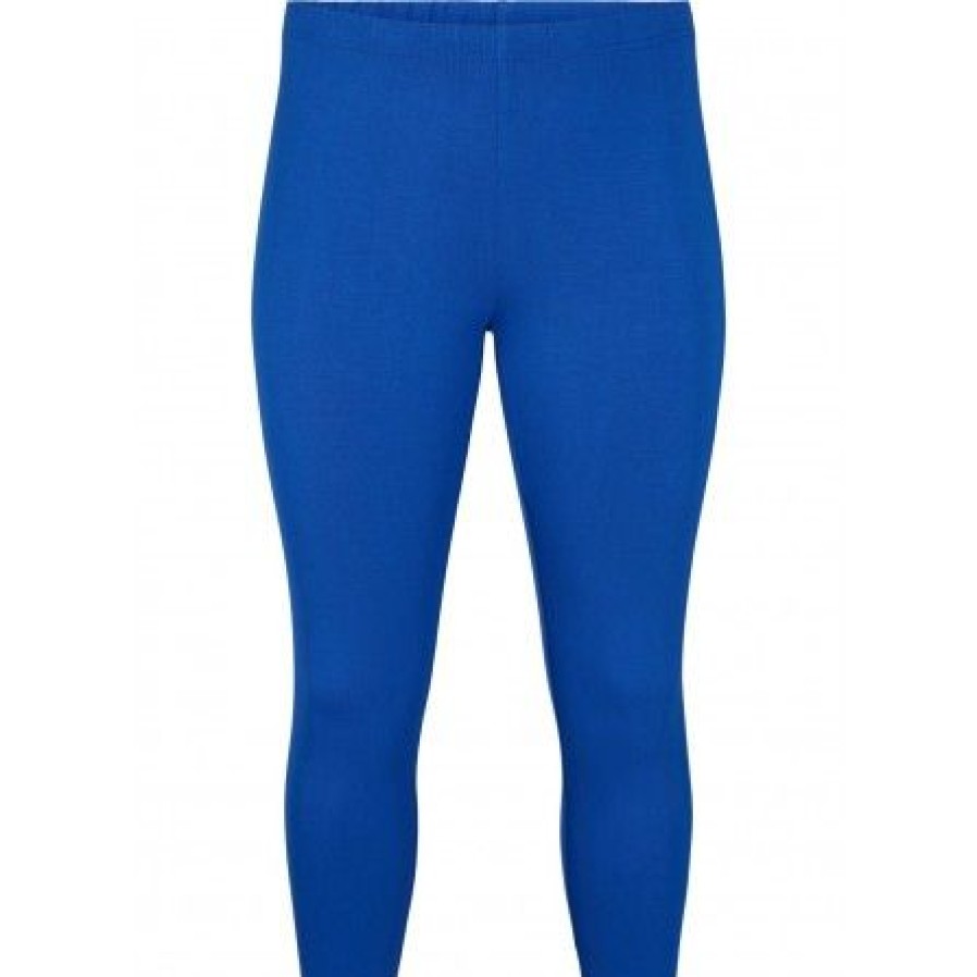 Underdele Zizzi | Zizzi Leggings 3/4 Noos - Bla Leggings N00011V Monaco Blue