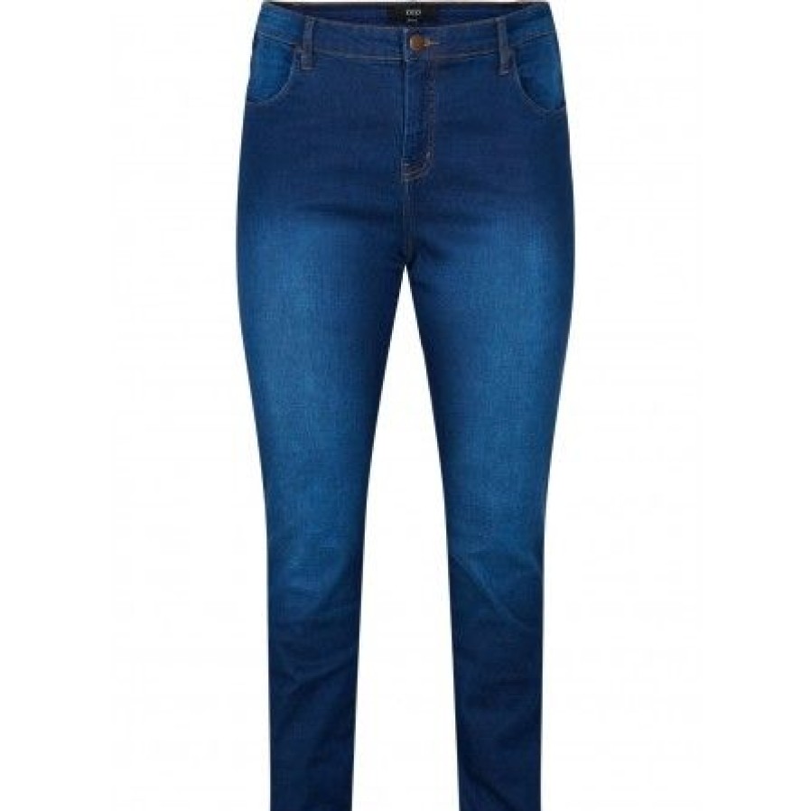 Underdele Zizzi | Zizzi Jeans, Long, Emily J10305A - Bla Jeans Blue Denim