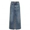 Underdele Co'couture | Co Couture Vikacc Slit Denim Skirt - Lang Cowboy Nederdel 34042