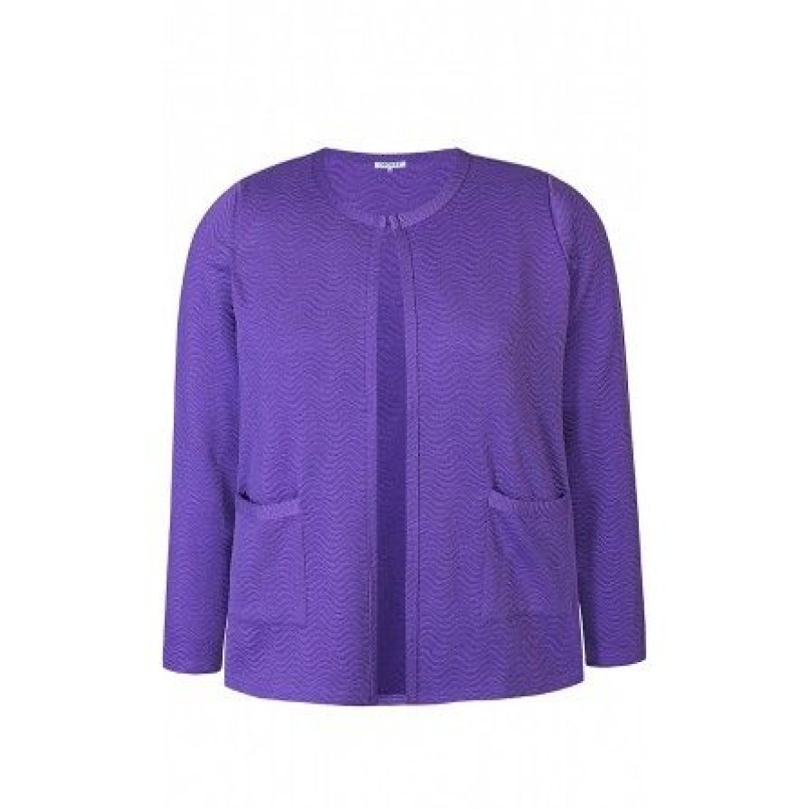 Overdele Zhenzi | Zhenzi Reimer Cardigan - Lilla Kort Cardigan 2808638 Royal Purple