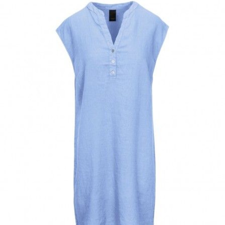 Kjoler Luxzuz | Luxzuz Kikanto Dress - Lysebla Kjole 4817-1018 Chambray Blue