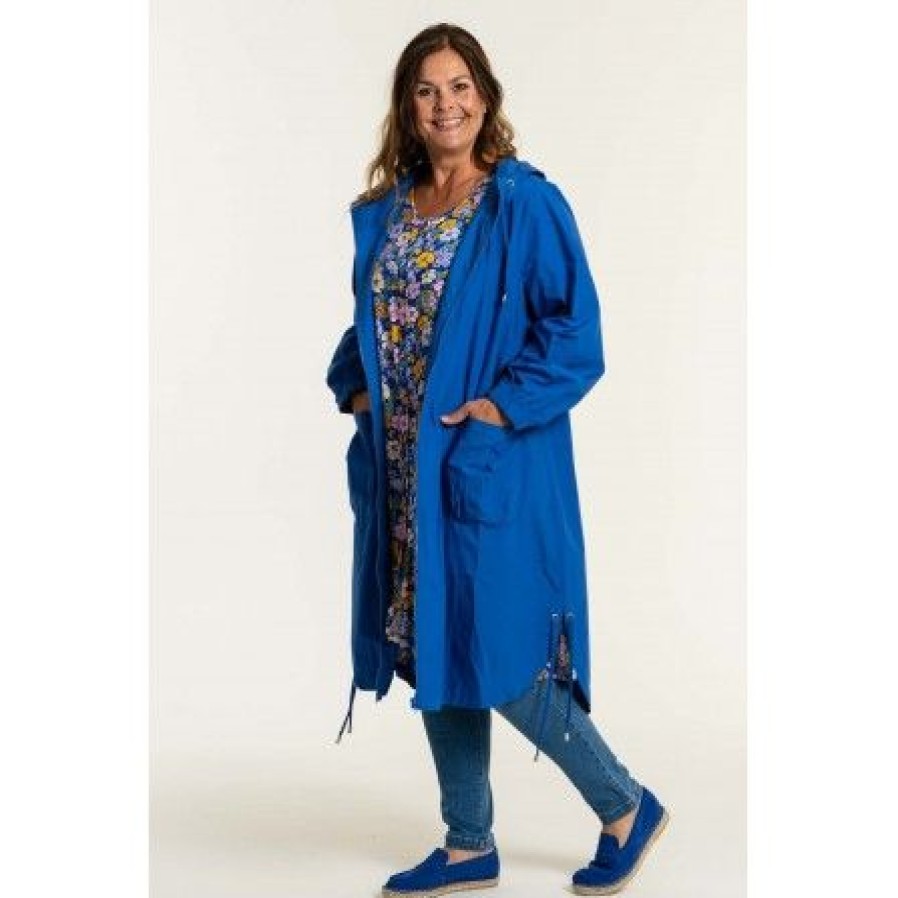 Plus Size Gozzip | Gozzip Ayan Coat - Bla Overgangsjakke G232090