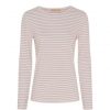 Overdele Marta du Chteau | Marta Mdcnancy Ls Tee - Rosa/Hvid Stribet T-Shirt 6111 Rose/White