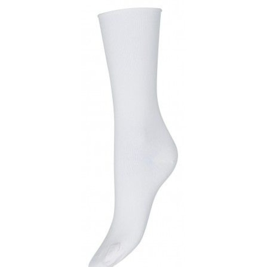 Accessories Decoy Ankel Stromper | Decoy Fine Knit Socks - Ankelstromper 20245 White