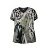 Overdele Zhenzi | Zhenzi Ariella T-Shirt - Armygron Printet T-Shirt 200097 Aloe Green