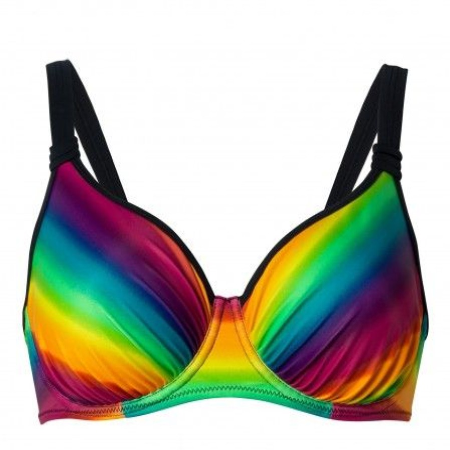 Lingeri/Nattoj WIKI Badetoj | Wiki Full Cup Bikini Top - Neonfarvet Bikini Overdel 467-3467 Santa Maria