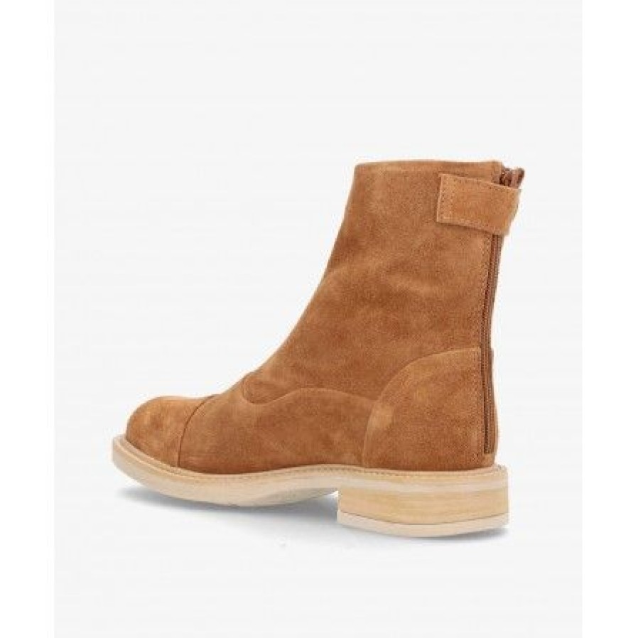 Sko Shoedesign Copenhagen | Shoedesign Copenhagen Dahlia - Camel Ruskindsstovle S221-1006 Suede Tan-Beg