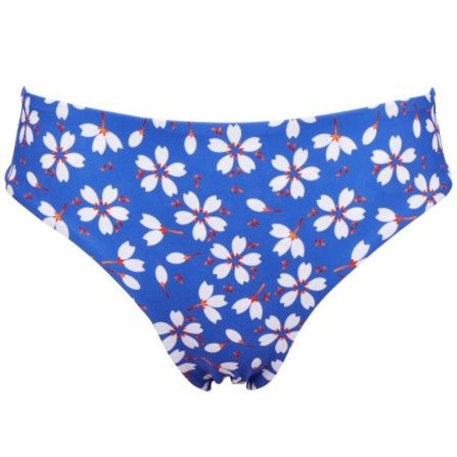 Lingeri/Nattoj Missya Badetoj | Missya Lucca Tai - Bla Printet Bikini Trusse 14448 Clear Blue