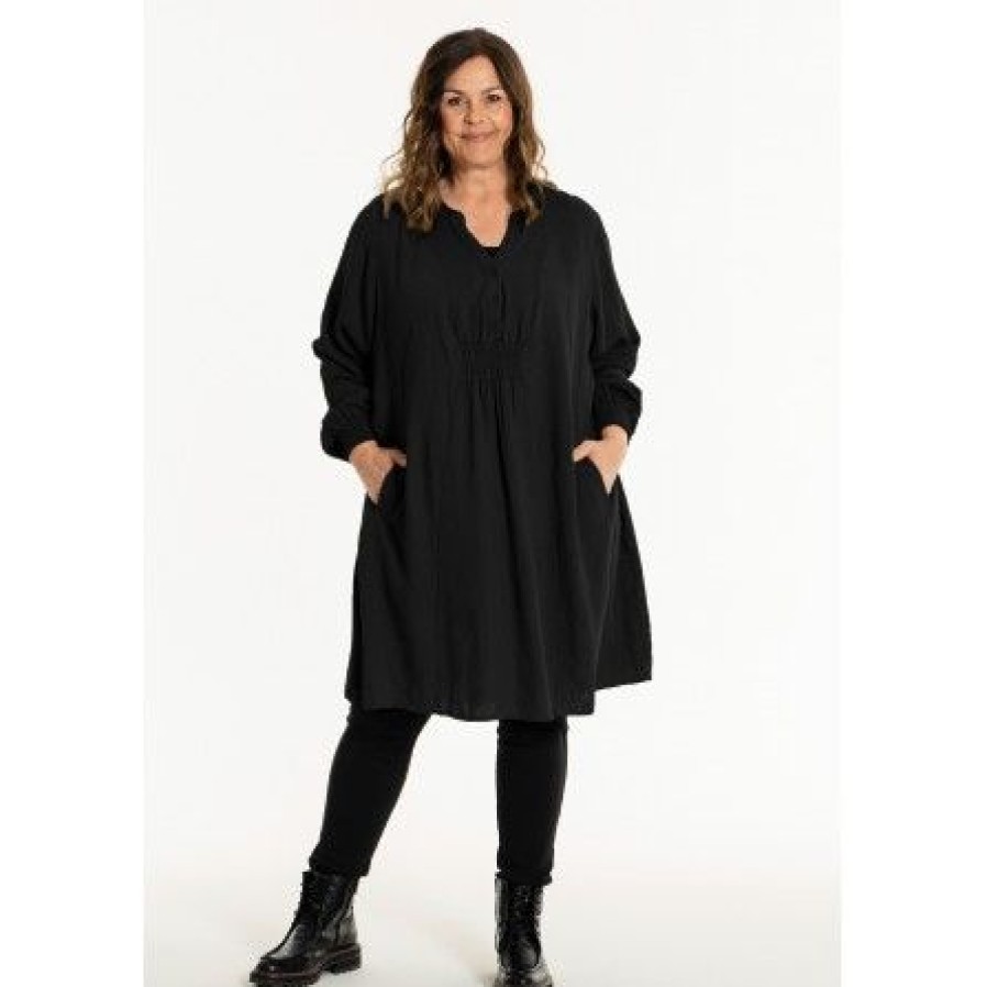 Kjoler Gozzip | Gozzip Ganlie Tunic - Sort Hor Tunika G241009 Black