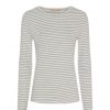 Overdele Marta du Chteau | Marta Mdcnancy Ls Tee - Gra/Hvid Stribet T-Shirt 6111 Grey/White