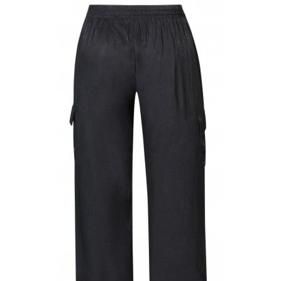 Underdele Zhenzi | Zhenzi Cargo Pants - Sort Buks Med Lommer 200069 Black