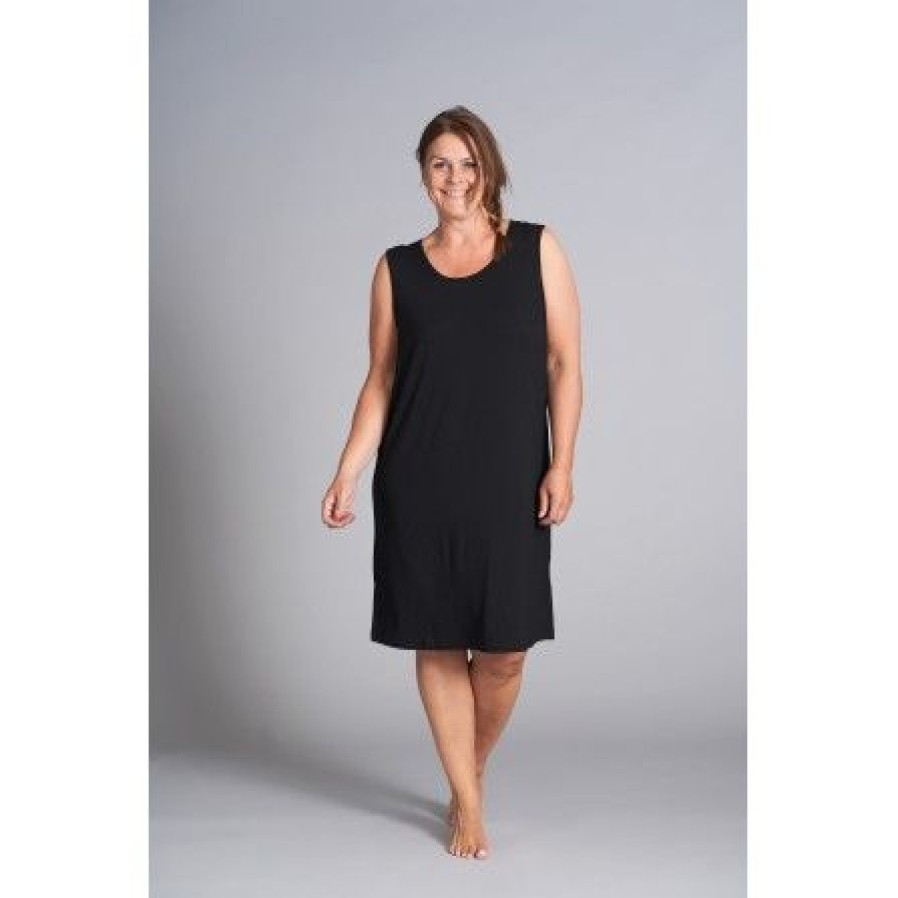 Kjoler Gozzip | Gozzip Gitte Panel Dress - Kjole 9906 Black