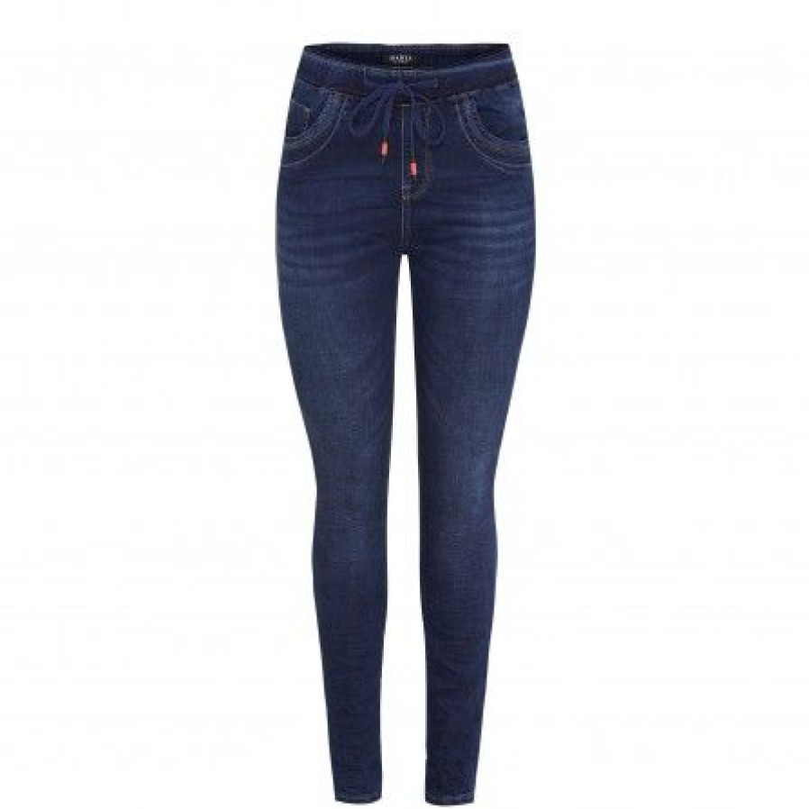 Underdele Marta du Chteau | Marta Tina Jeans Denim 2303-1 Dark Blue Denim