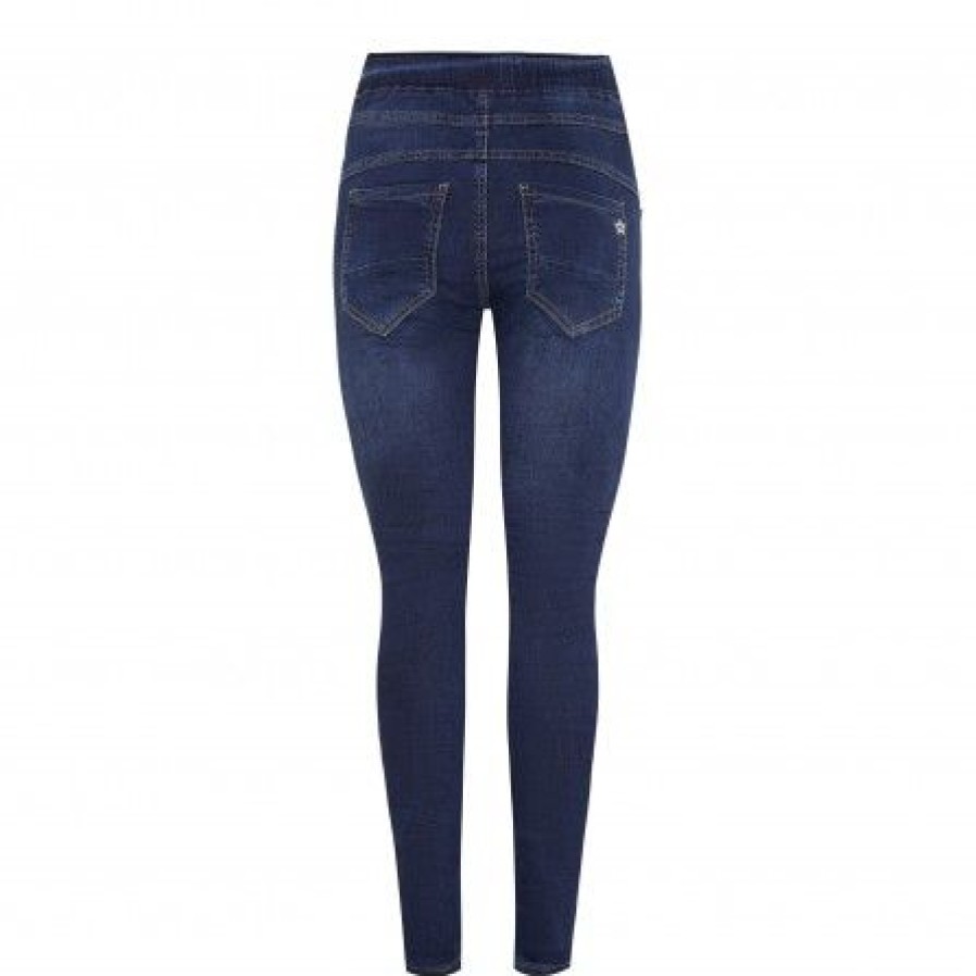 Underdele Marta du Chteau | Marta Tina Jeans Denim 2303-1 Dark Blue Denim