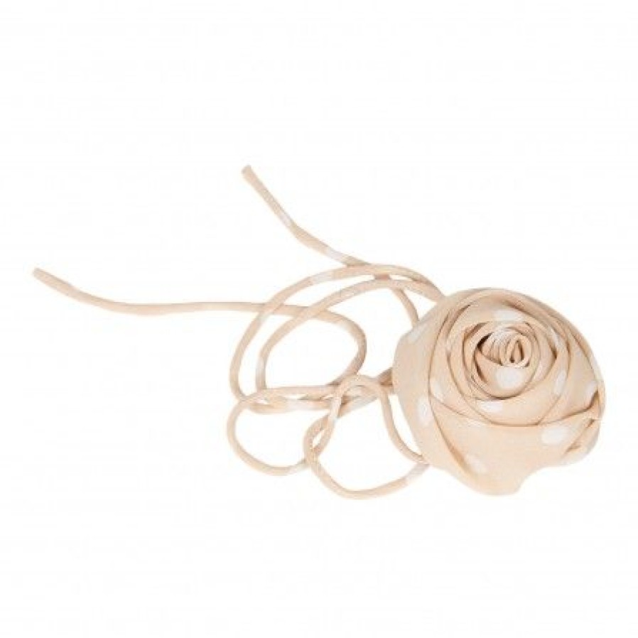 Accessories Pico | Pico Dotted Rose String - Sandfarvet Blomster Halskaede M01 Sandcastle