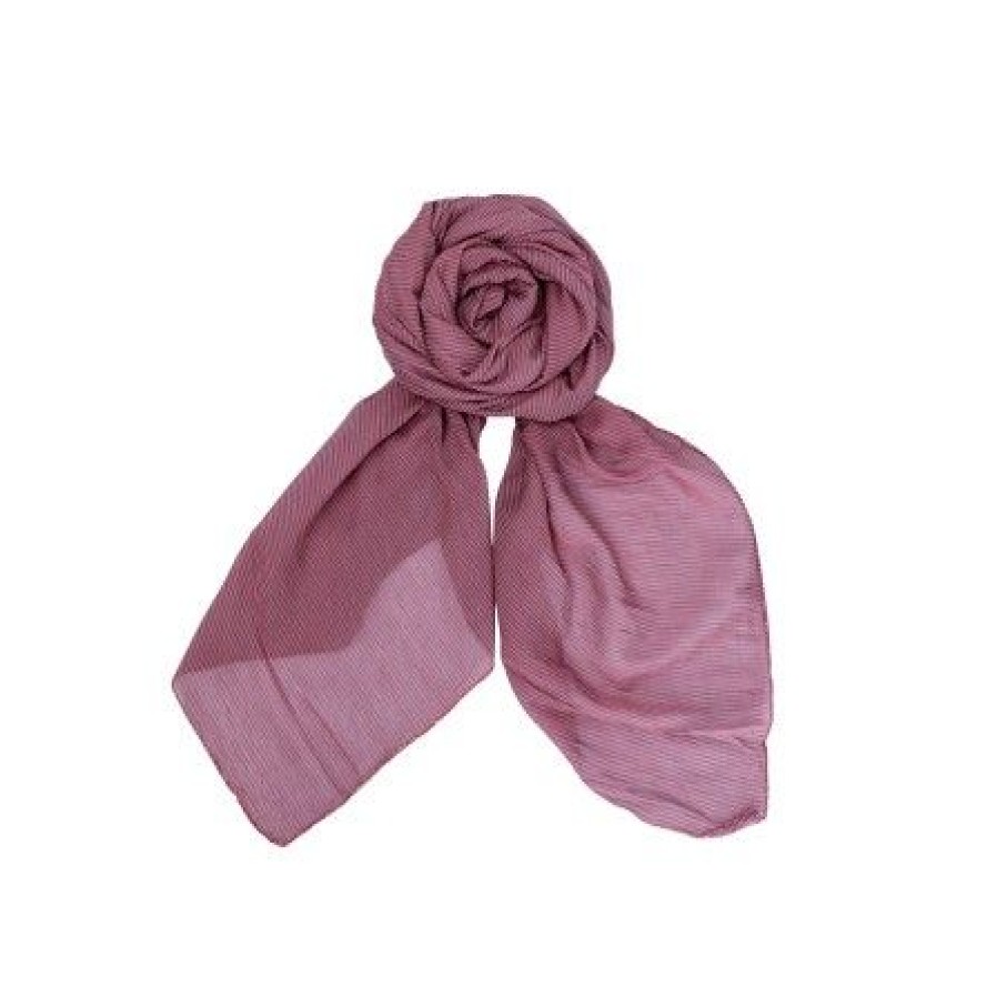 Accessories Black Colour | Black Colour Bcpega Striped Scarf - Rosa Stribet Torklaede 208274 Dark Rose