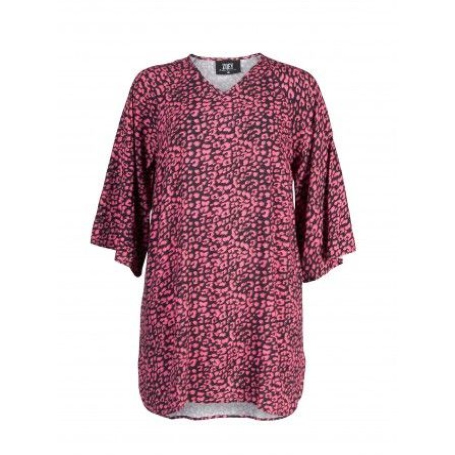 Kjoler Zoey | Zoey Kailee Tunic - Pink Leopard Tunika 232-5926 Black Mix Free