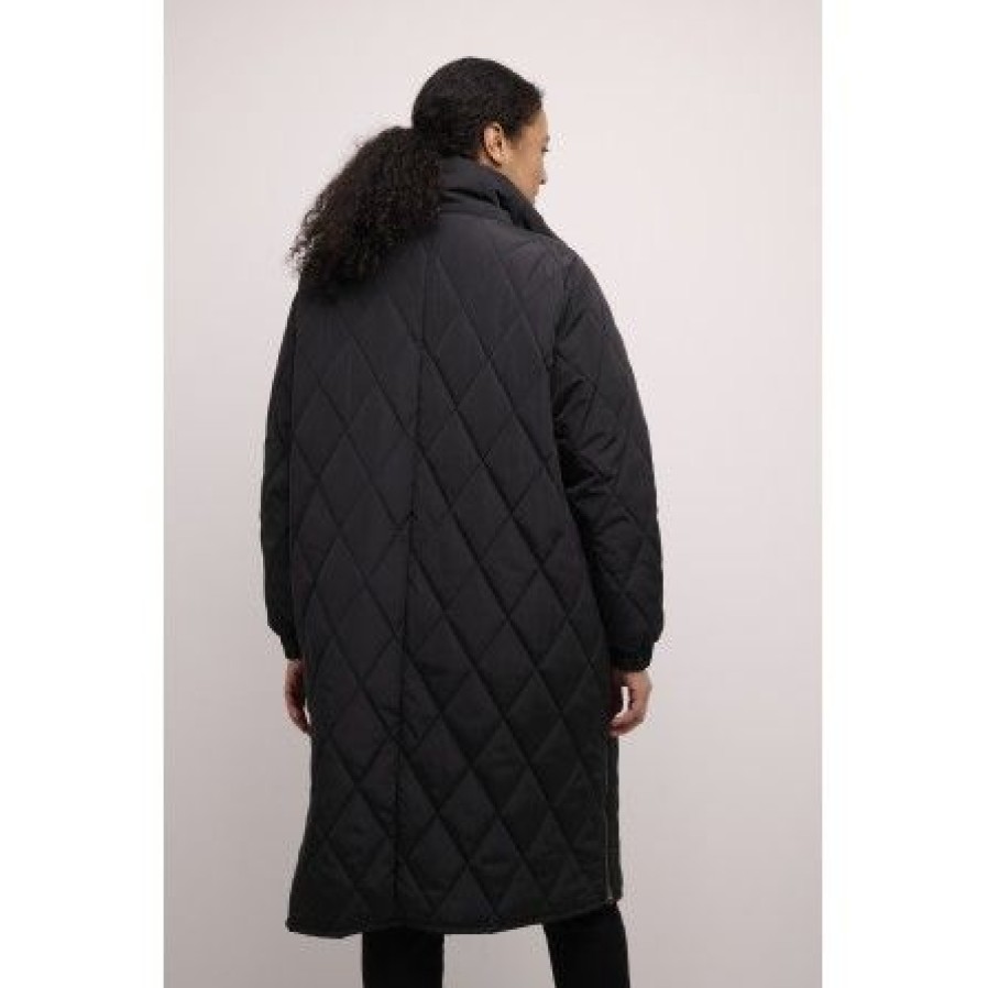 Overtoj Kaffe Curve | Kaffe Curve Kclinda Quilt Jacket - Sort Quilt Jakke 10581692 Black Deep