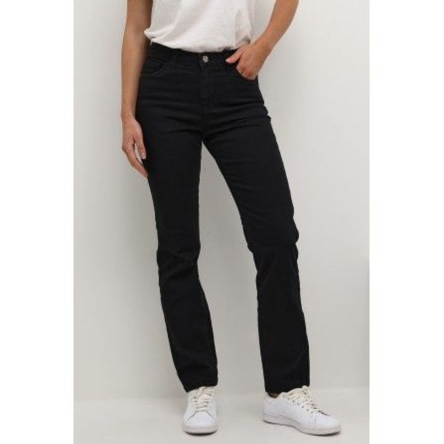 Underdele Kaffe | Kaffe Kavicky Jeans - Sorte Jeans 10506530 Black Deep