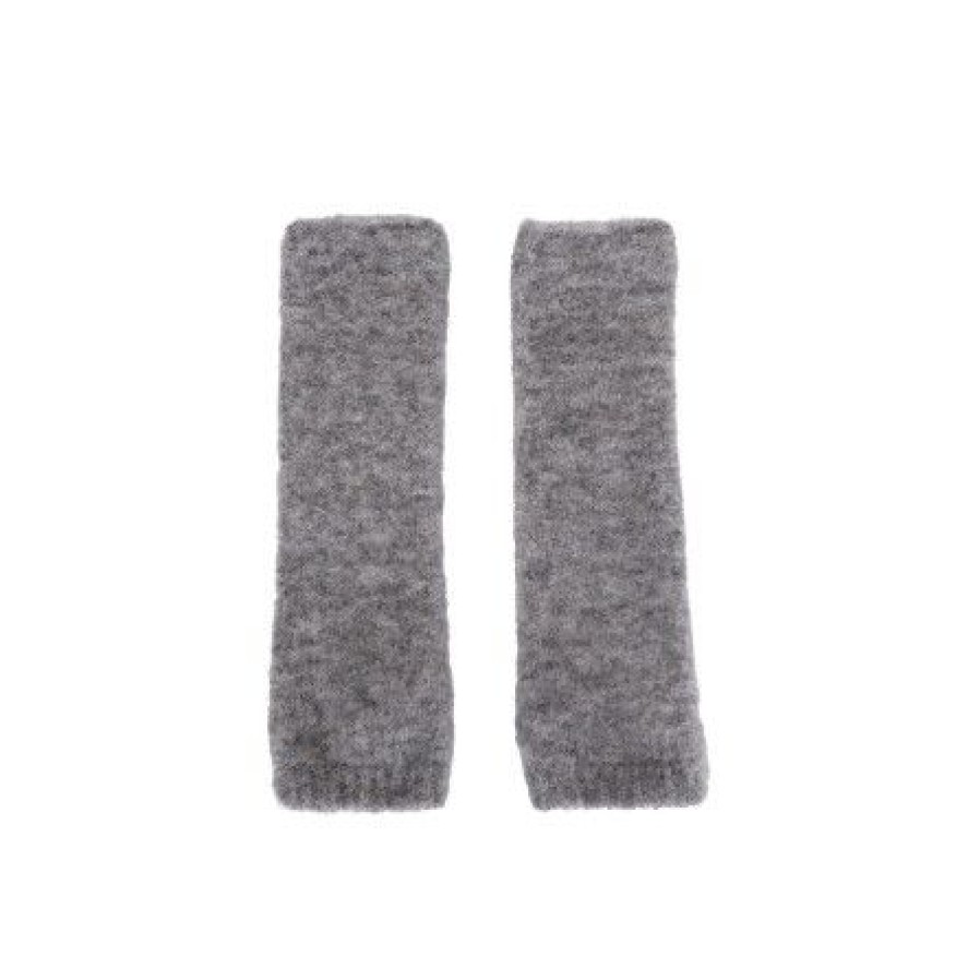 Accessories Black Colour Strikhandsker | Black Colour Bc Ginger Alpaca Handwarmers 9736 Grey