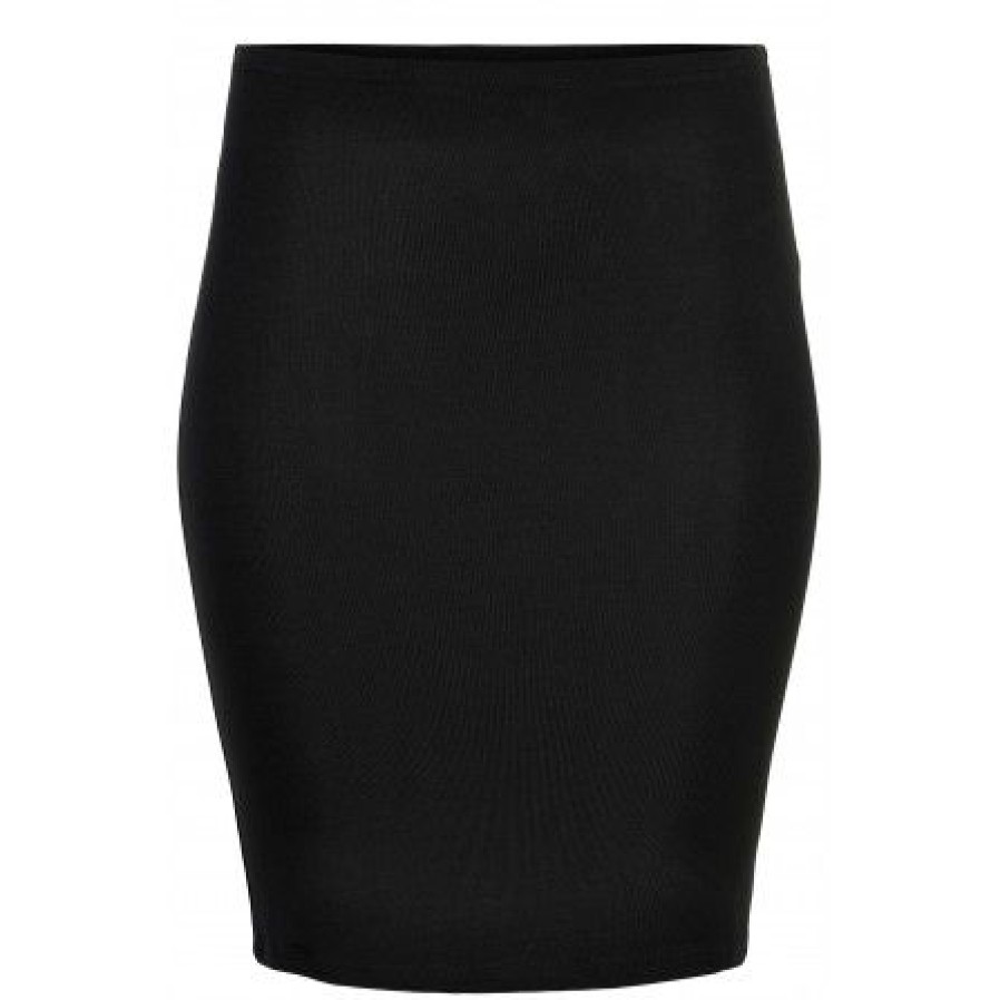 Underdele SANDGAARD | Sandgaard Oslo Skirt - Sort Bomulds Nederdel Sg127