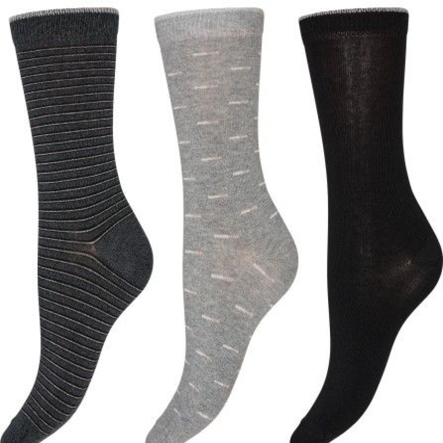 Accessories Decoy Ankel Stromper | Decoy Ankle Sock Cotten - 3 Pack Ankel Stromper 20226