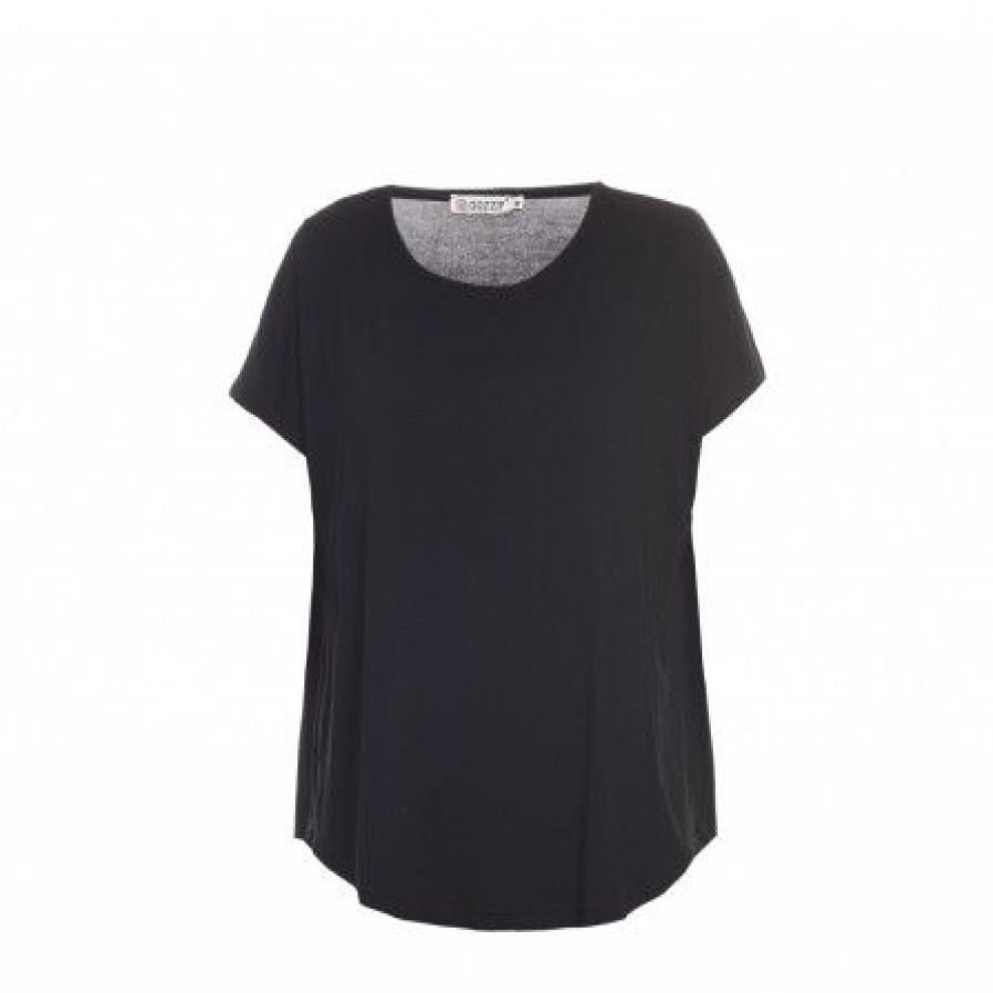 Plus Size Gozzip | Gozzip Gitte T-Shirt - 9905 Black