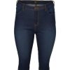 Underdele Zizzi | Zizzi Jeans Amy Capri - Bla Denim Capri Jeans O10305H