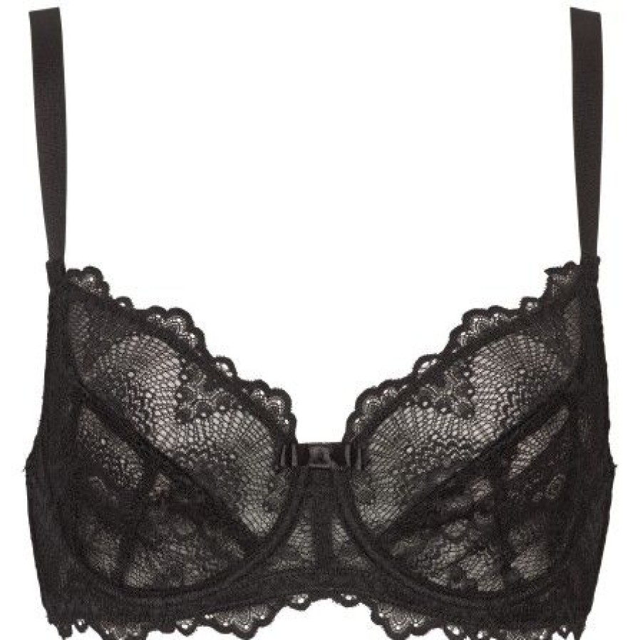 Lingeri/Nattoj Missya Bh & Trusser | Missya Tanya Wire Bra - Sort Bojle Bh Med Blonde 10527