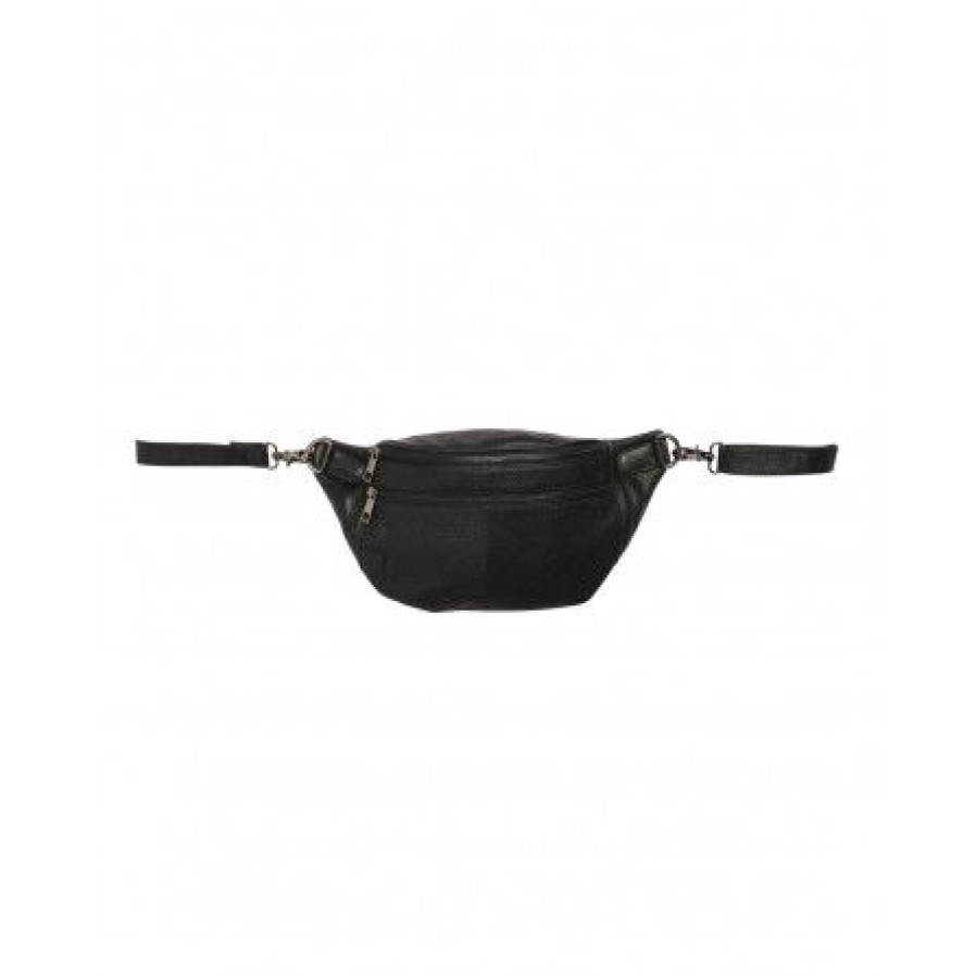 Accessories TimogSimonsen Bumbag | Tim&Simonsen Astrid Bumbag - Sort Bumbag Med Sort Lynlas Eie-Astrid-1815 Black/Gun