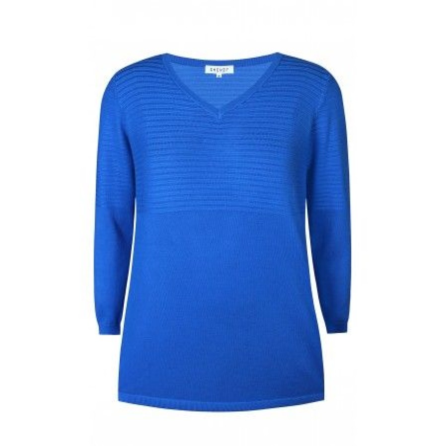 Overdele Zhenzi | Zhenzi Kogle Pullover - Bla Strik 200085 Lapis Blue